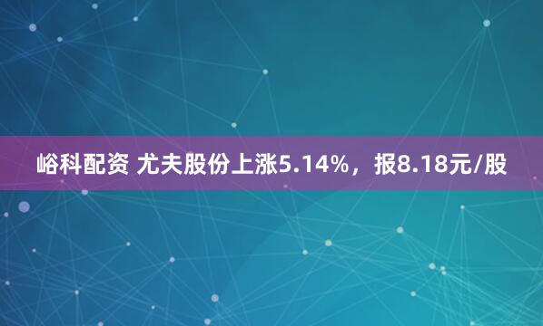 峪科配资 尤夫股份上涨5.14%，报8.18元/股